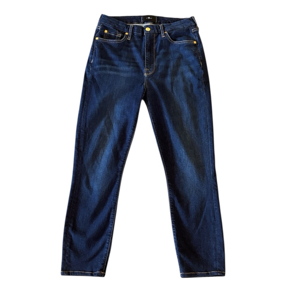 7 For All Mankind High Waist‎ Ankle Skinny in Tried & True Size 29